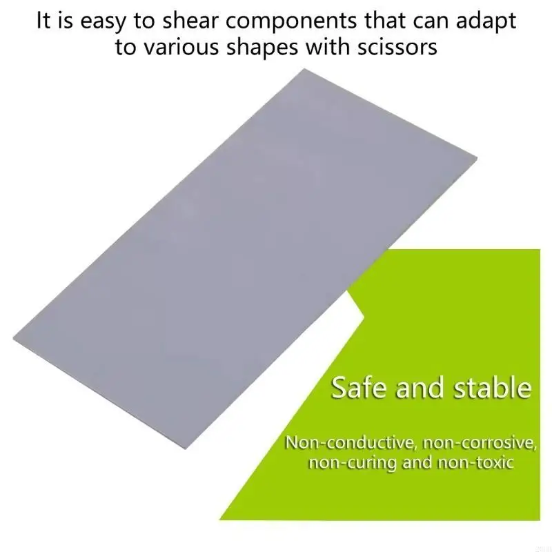 20CB 얇은 실리콘 열 패드 효율적인 열전달 컴퓨터 CPU GPU 냉각 시스템 0.5/1/1.5/2/2.5/3mm