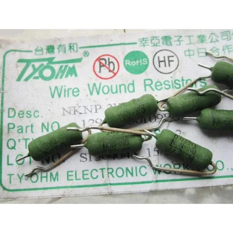 Resistance NKNP 3WJ 0.033R  Taiwan TYOHM No Sense of Fever Resistance NKNP 3WJ 0.033R