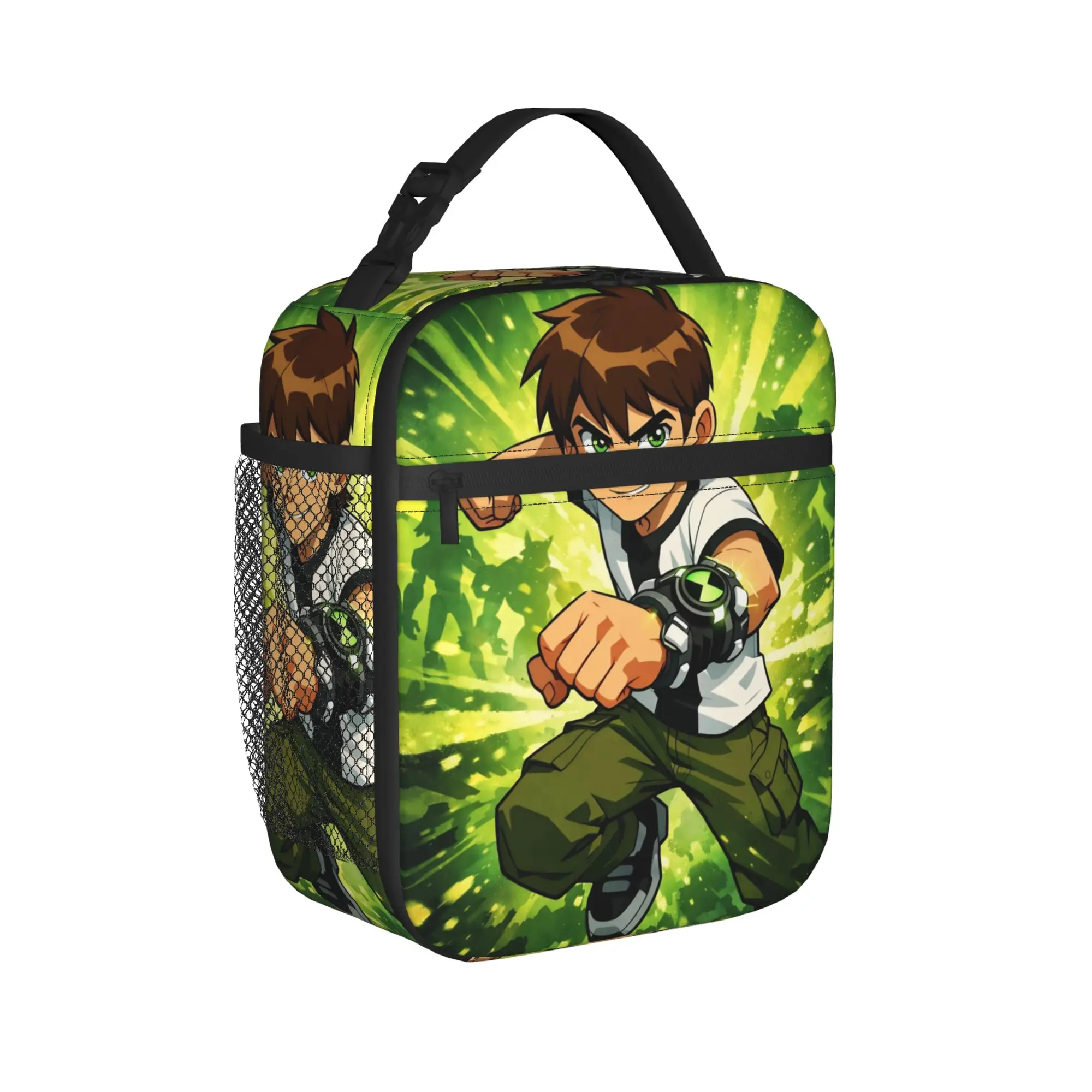 Ben 10 Anime Merch Insulated Lunch Bags For Picnic  Food Box Portable Cooler Thermal Bento Box