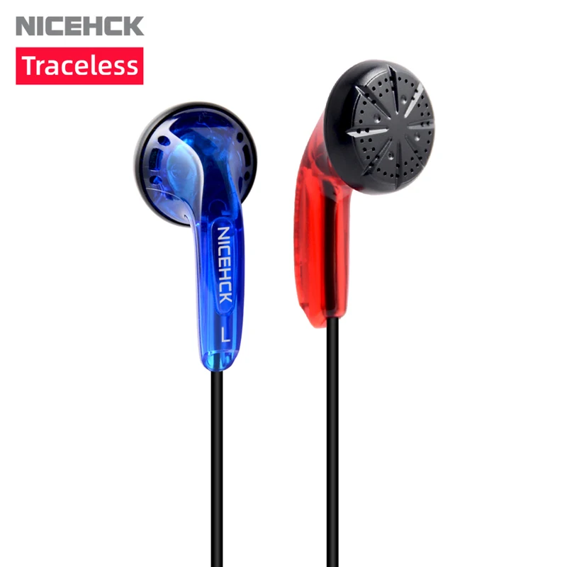 NiceHCK Traceless 3.5mm HIFI Earbud 15.4mm Dynamic Driver Unit DJ Bass Earphone Wired HD Microphone Headset EB2S/B40/B70/Vido