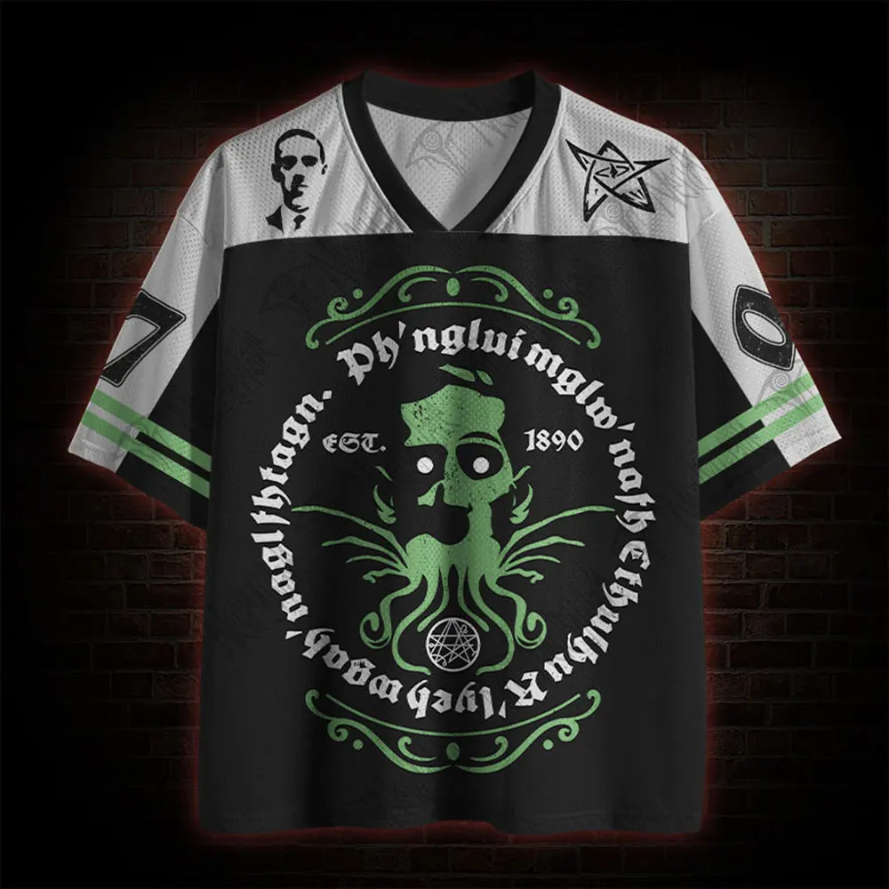 Hot Selling Goods, Cthulhu Cultural Goods, Fashionable Men's Short Sleeves Suitable for Sports and Fitness Майка Мужская