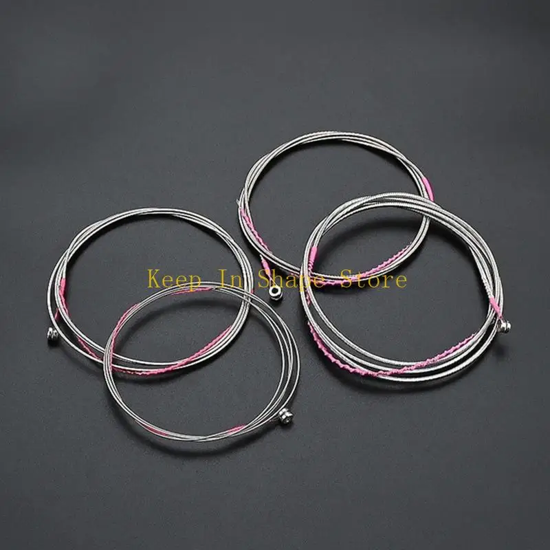 سلاسل باس كهربائية u1jc مجموعة 4 سلسلة من سلاسل الغيتار الفولاذ المقاوم للصدأ استبدال للغيتار الجيتار الكهربائي سهل الاستخدام #5