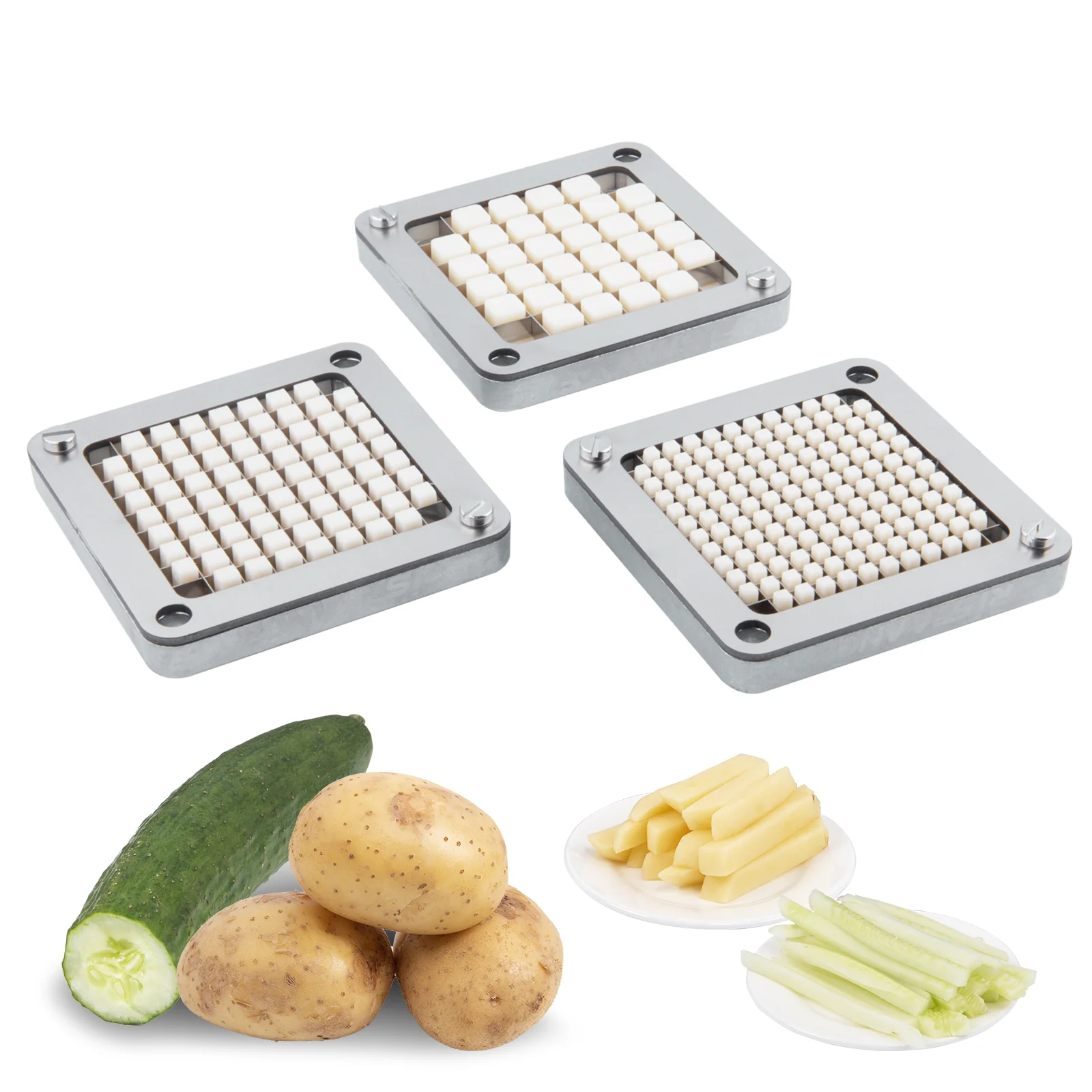 

Multi-model Universal Stainless Steel Replacement Chopper Blade & Pusher Block Set for Commercial Vegetable Cutter