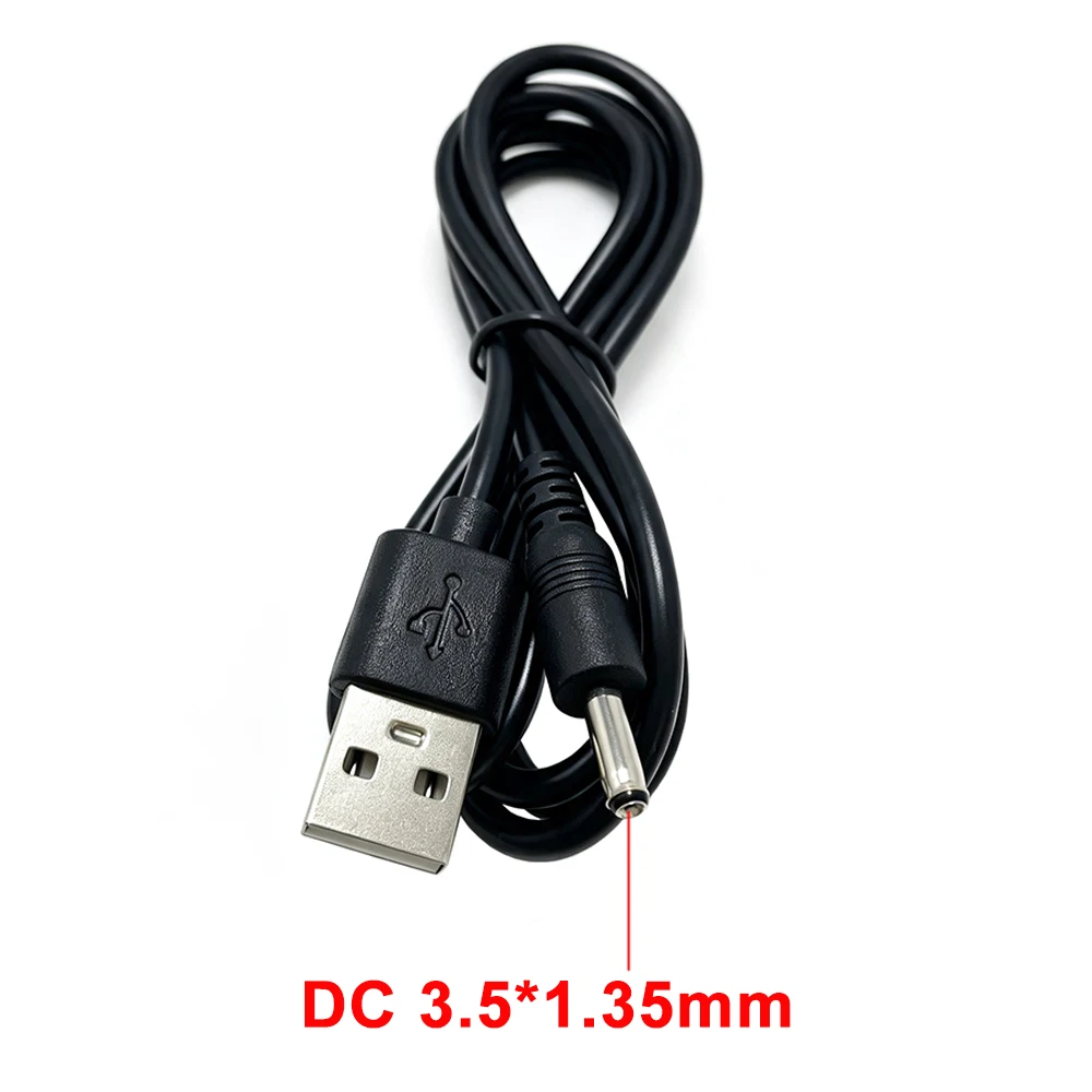 1/5/10Pcs USB Male To 3.5x1.35mm DC Plug Power Charger Cable Adapter DC 5V/2A Power Extension Cable Connector 1M