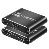 HDCP 4K HDMI-compatible Splitter Full HD Video HD adapter 1X2 Split 1 in 2 Out Amplifier Dual Display For HDTV DVD PS3 Xbox