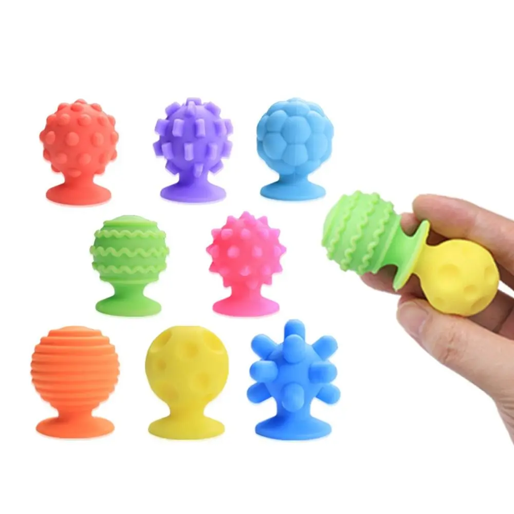 

Soft With Suction Cup Sensory Fidget Toys Phone Stand Stress Relief Silicone Toy Hook Multifunction Building Blocks Toy Kids