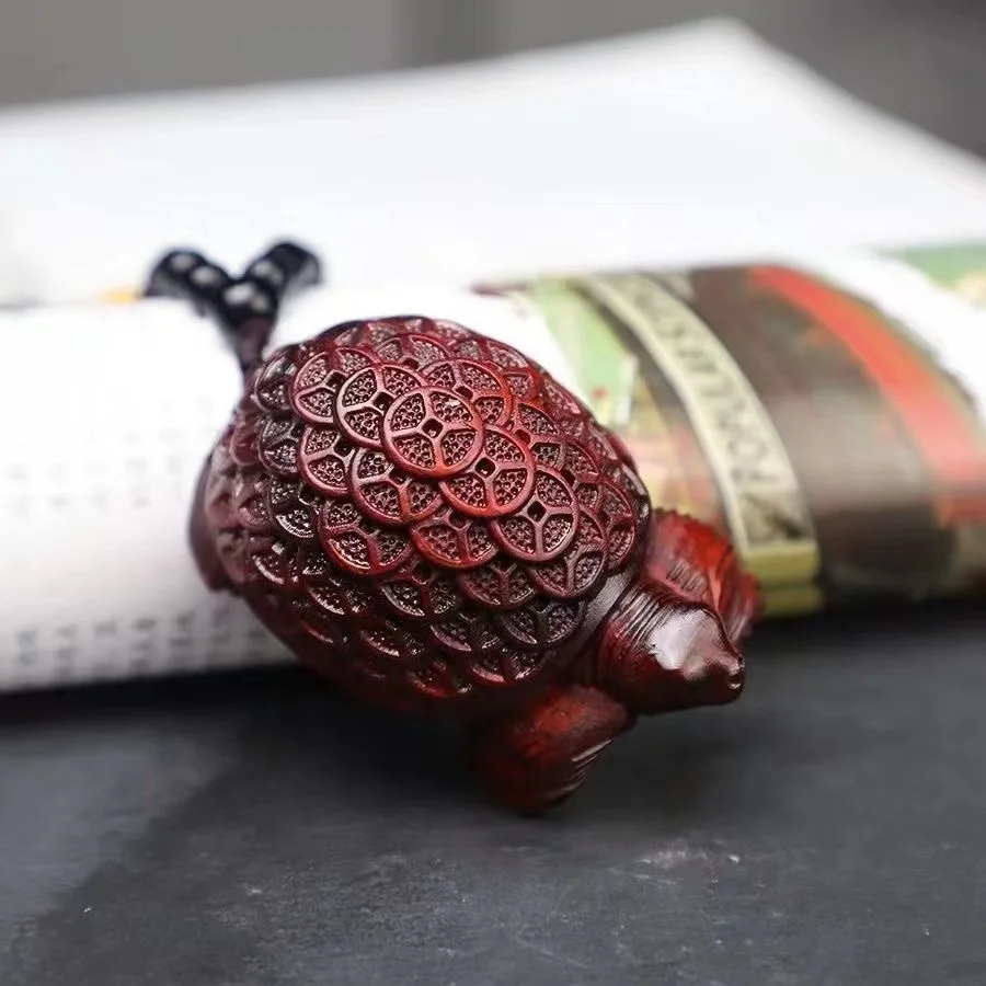 Rosewood Ornaments Small Water Solid Wood Carving Guajacwood Longevity Hand Pieces Crafts Fortune