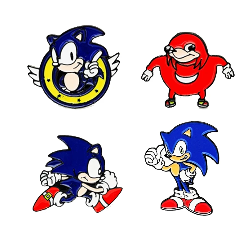 

Game-Sonics Anime Cartoon Brooches Pins Badge Brooch Lapel Enamel Metal Pin Backpack Bag Accessories Gifts Fashion Jewelry