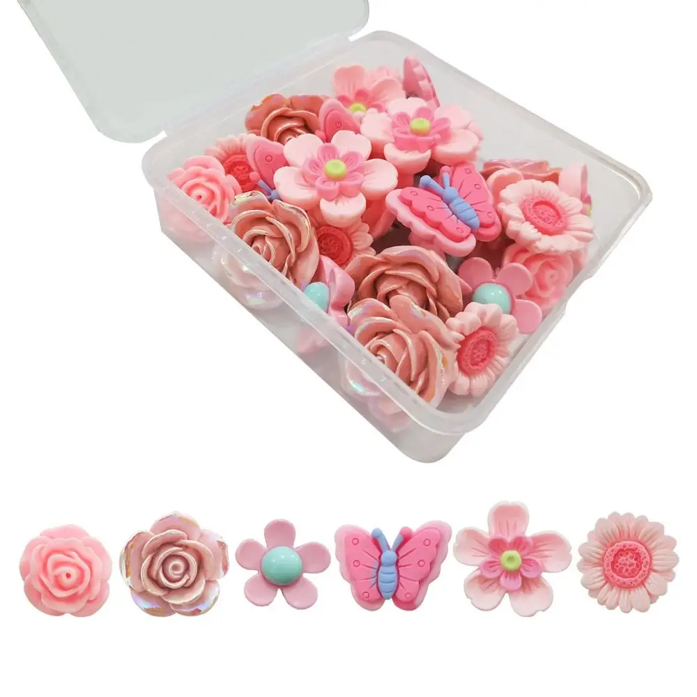 

30Pcs Durable DIY Butterfly Push Pins Creative Colorful Thumb Tacks Reusable with Box Decorative Studs Office Binding Supplies