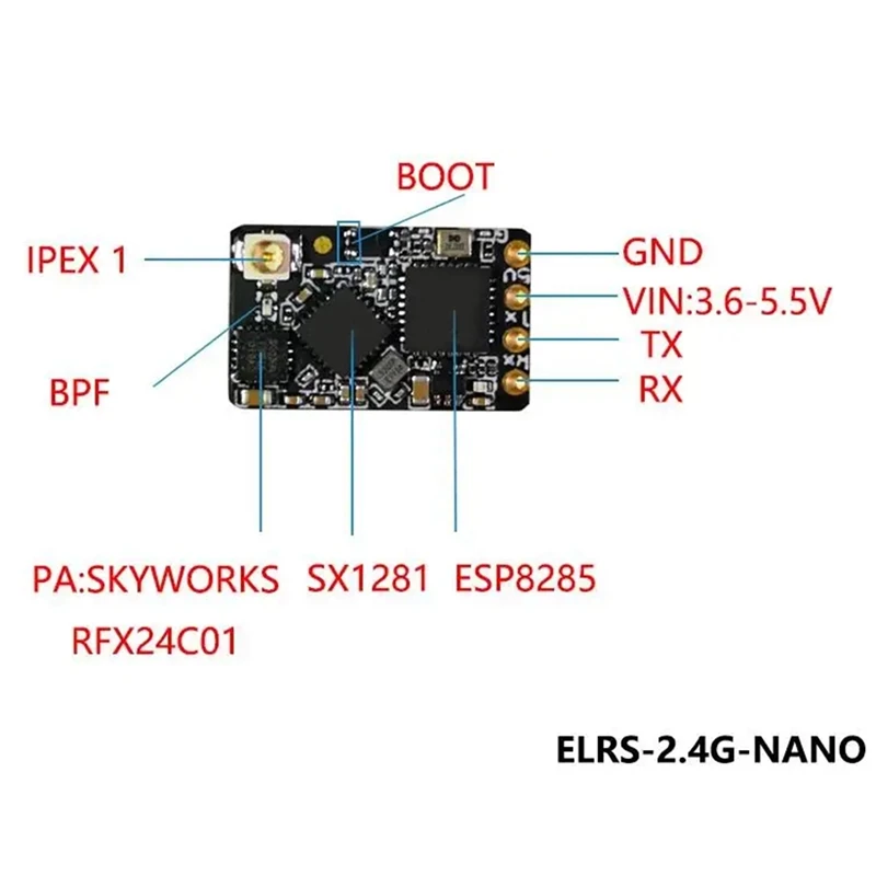 ELRS Nano Receiver Expresslrs Long Range Receiver For RC FPV Traversing Drones Replacement Parts