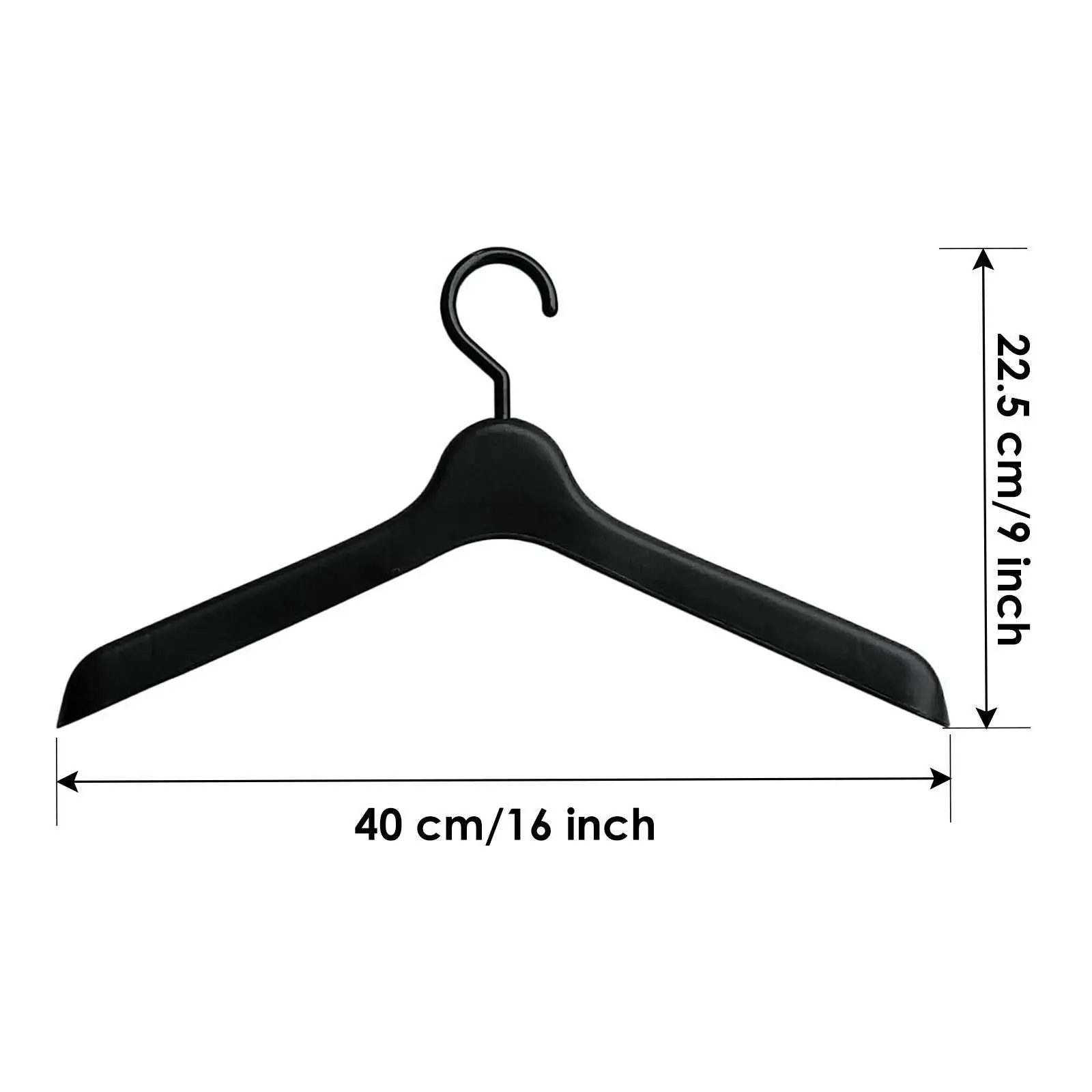 Zwaar uitgevoerde zwarte kunststof duiken en surfen duiker wetsuit hanger en haak