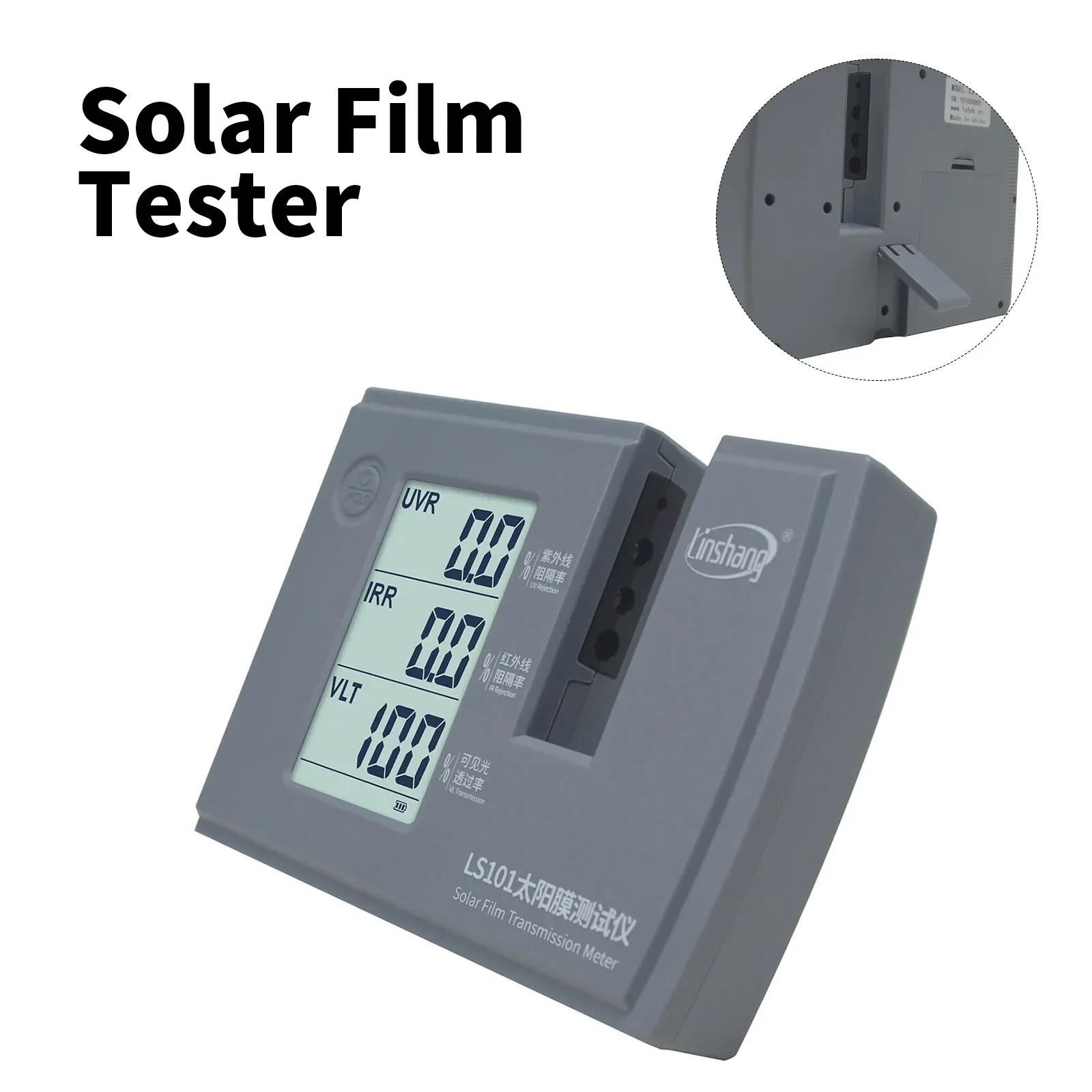 UV IR Solar Tester  Car Window Tint Meter Transmission Ultraviolet Infrared Rejection Rate Visible Light Transmission