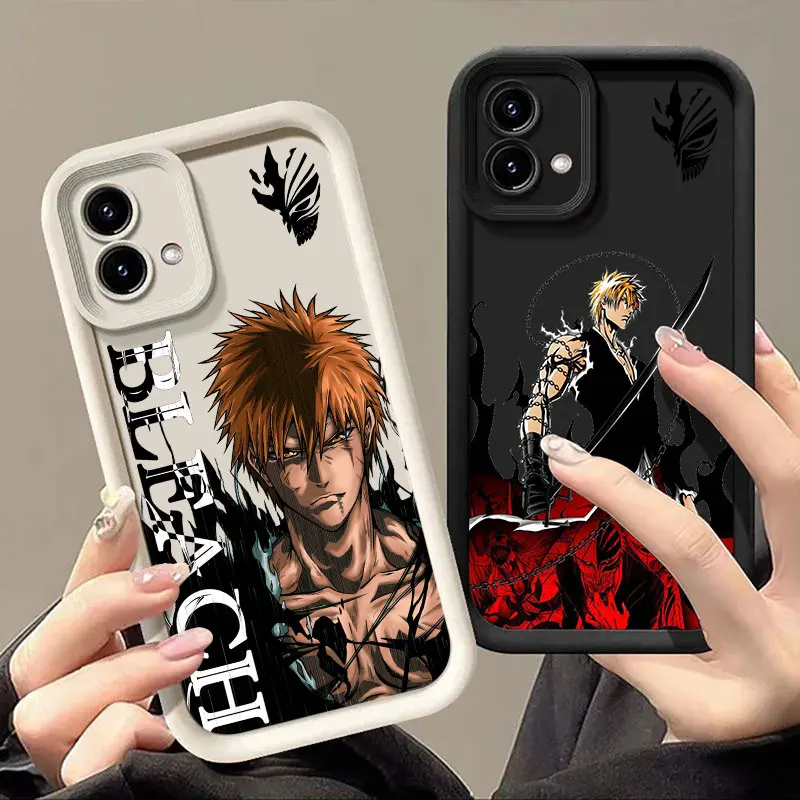 

Bleach Anime Ichigo Phone Case For Motorola Moto Edge 60 50 Fusion 40 NEO G85 G84 G75 G54 G53 G35 G34 G22 G15 G14 E40 E32 Cover