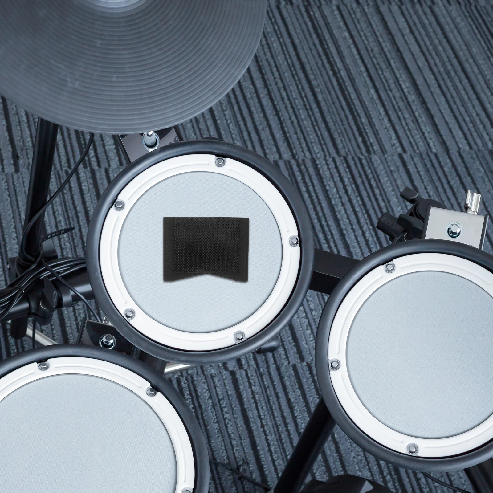 

1Pair Non-Slip Drum Foot Blocks High-Traction Material for Secure Pedal Placement Easy Install Remove Drummer Performance