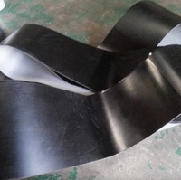 2pcs perimeter 554mm width 200mm thickness 1mm black  pvc conveyor belt industrial driving bet