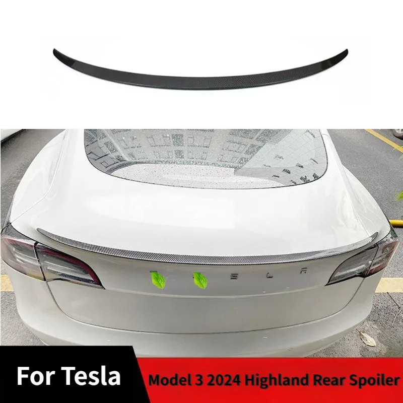 

Автомобильный спойлер, отделка для Tesla 2024, модель 3 highland, задний спойлер, крылья, оригинальные Высокопроизводительные аксессуары для модификации внешней части