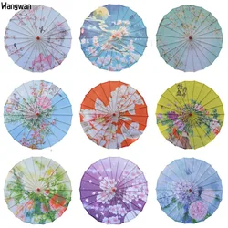 84CM Women's Umbrella Chinese Style Big Parasols Dance Japan Decorative Uv Anime Rain Classical Flower Oil Paper Ombrelle Hanfu