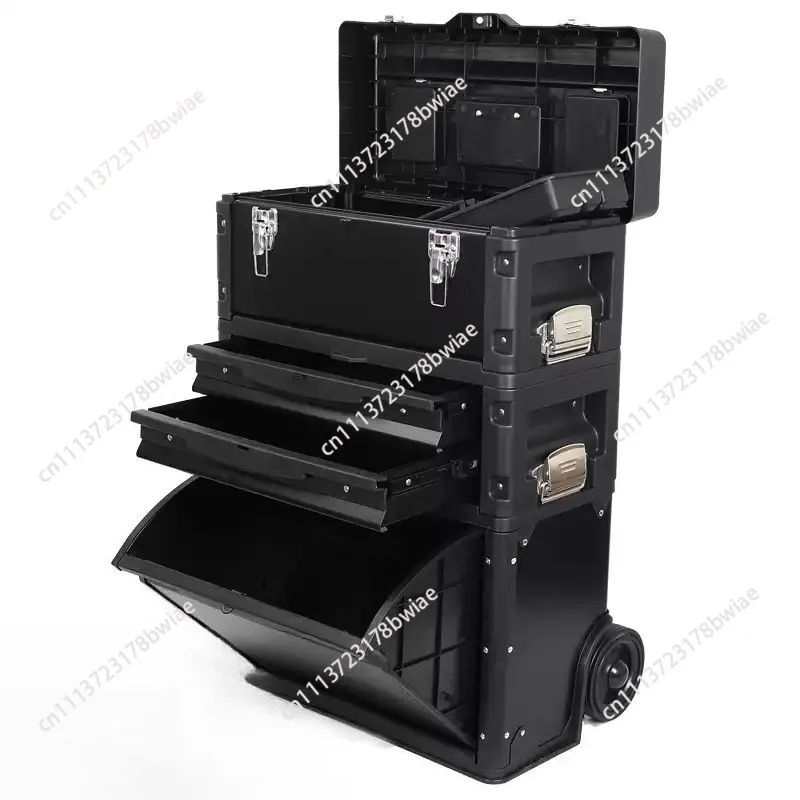 Three-layer Separate Portable Multi-function Trolley Portable Hardware Combination Tool Cart 3 Colors Optional ABS+ Iron NEW