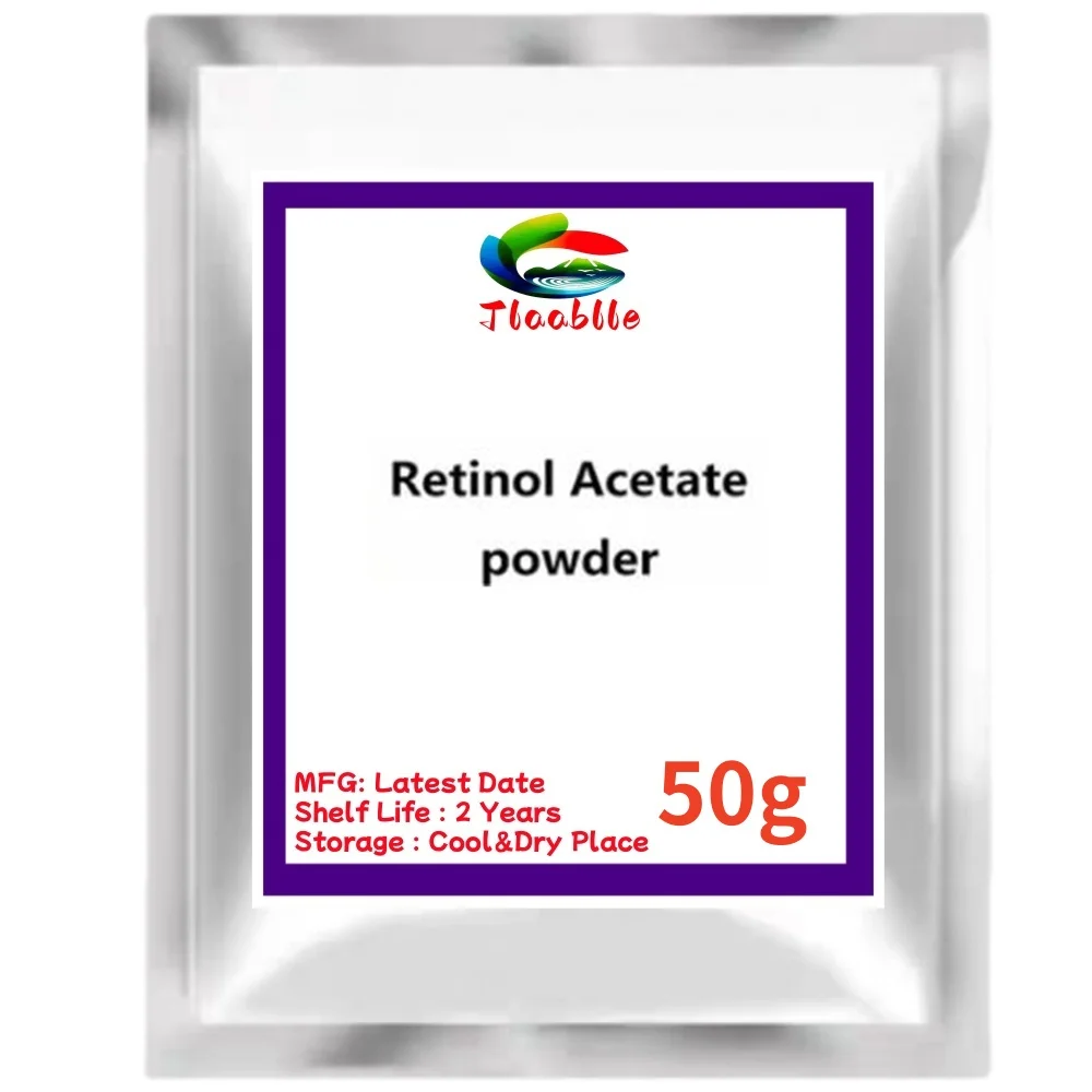 High Quality Retinol Acetate Powder/vitamin A Acetate Powder Cosmetic Material Free Shipping