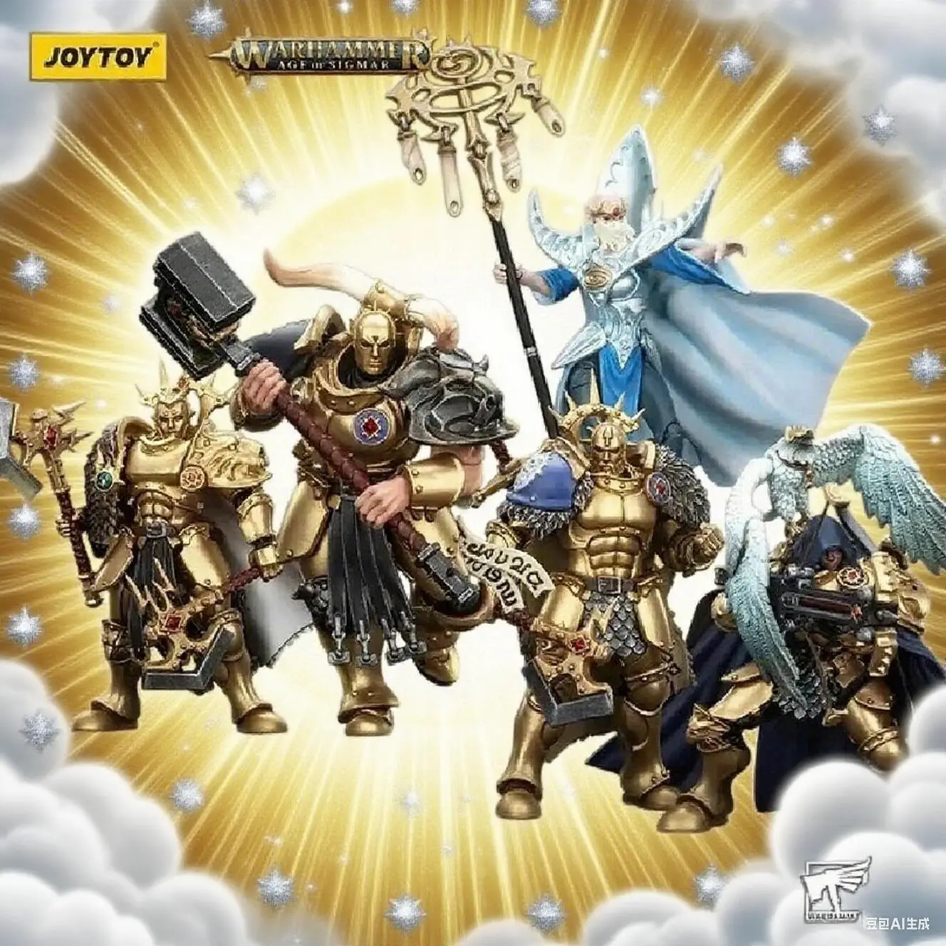 

Joytoy 1/18 Warhammer Age Of Sigmar Stormcast Eternals The Blacktalons Neave Blacktalon Articulated Action Figure Collect Gift