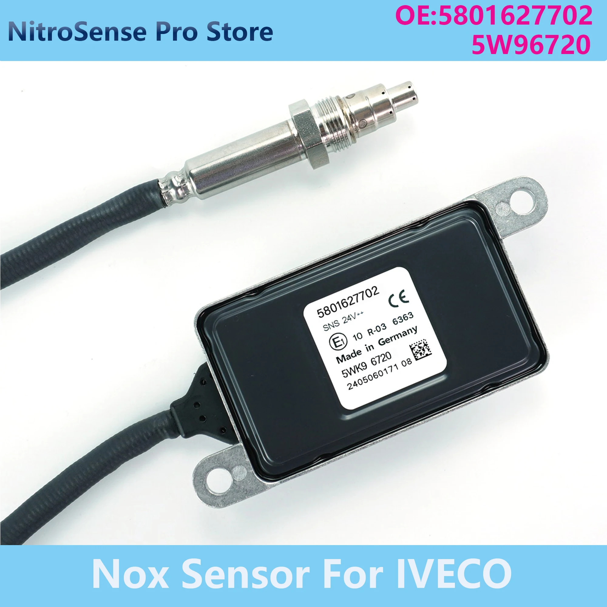 

5801627702 Датчик NOx 5WK96720 Высококачественный датчик оксида азота 5WK9 6720 для IVECO