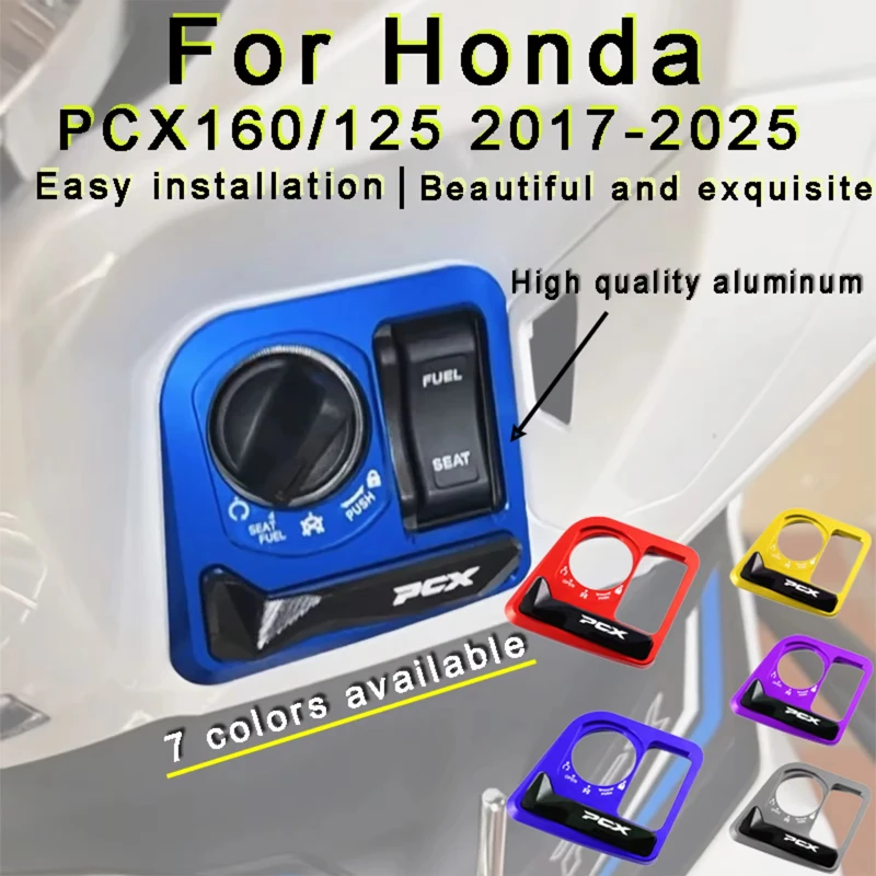 Cover Scooter Switch Accessories For Honda PCX125 PCX160 PCX 125 160 pcx 2021-2024 Motorcycle Lgnition Key Lock Cap