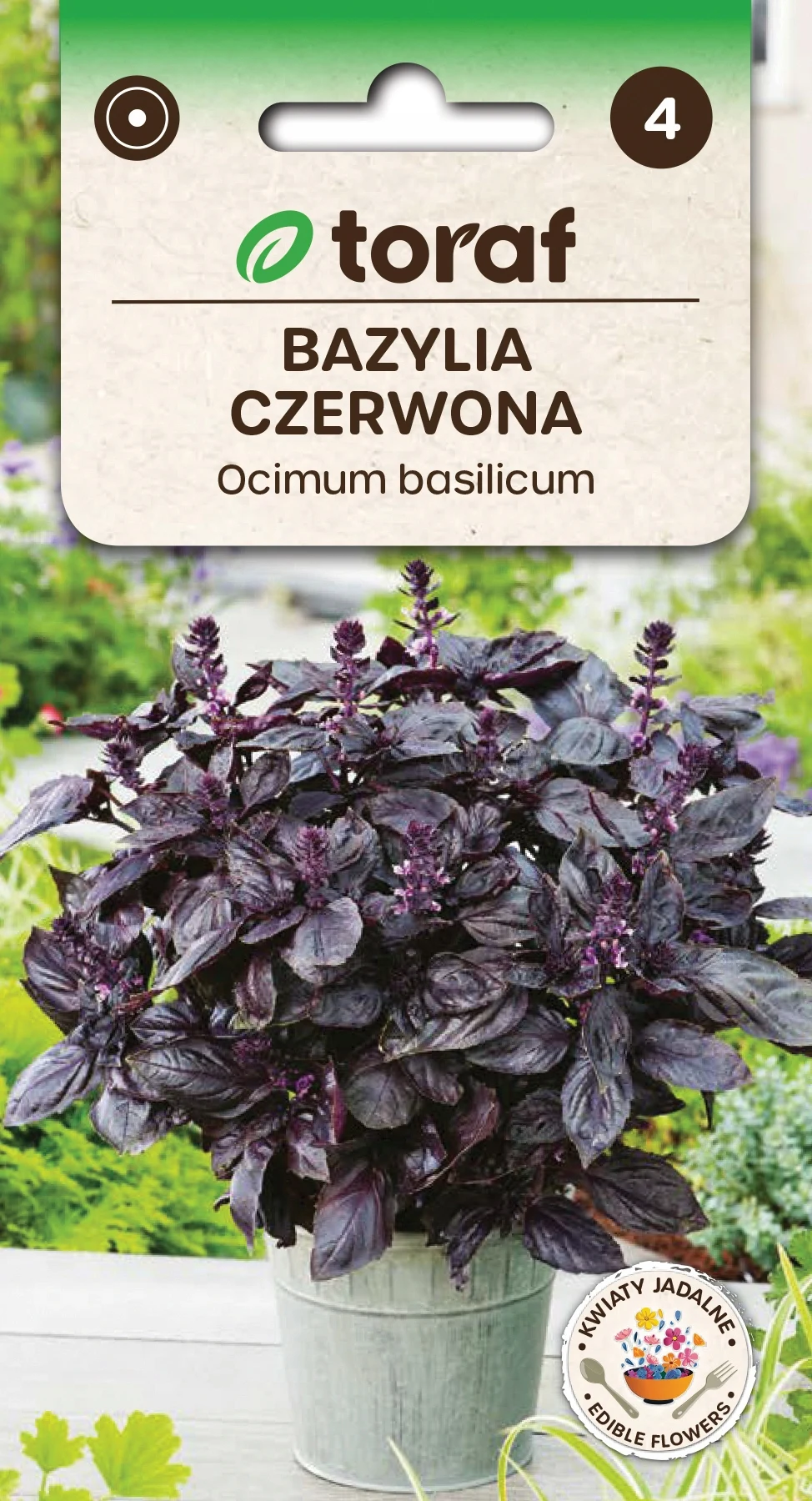 Kruidenzaden Rode basilicum kruid-Toraf 282