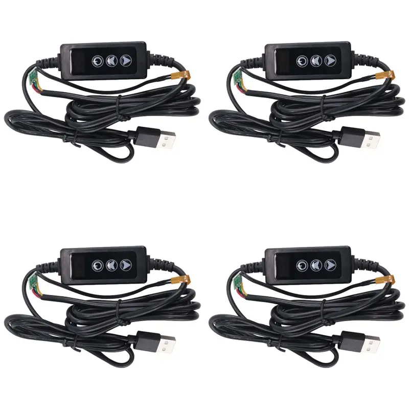 4X New USB Mini Thermostat Switch LED Digital Control Temperature Controller Thermometer Thermoregulator DC 5-24V 12V-AT30