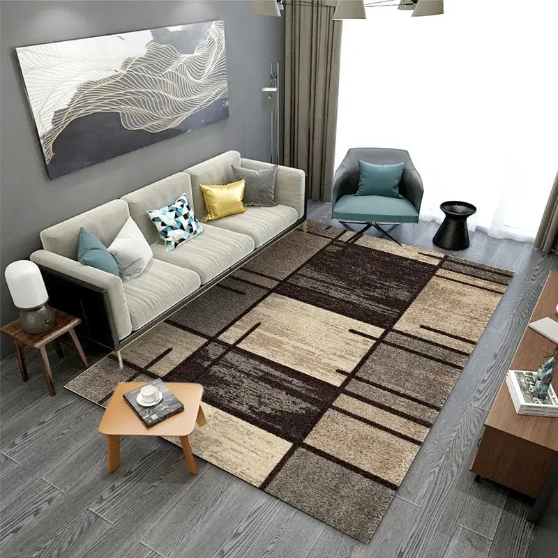 Simple Modern Carpet Living Room Sofa Coffee Table Mat Luxury Bedroom Decor Home Soft Starter Mat Carpets for Bed Room Large Rug