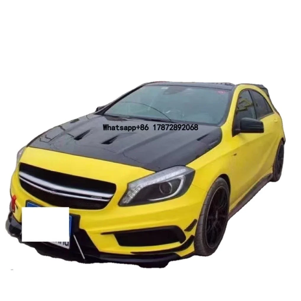 

Carbon Fiber Hood for A45 W176 Engine Cover Real Carbon Fiber Car Hood Bonnet Cover