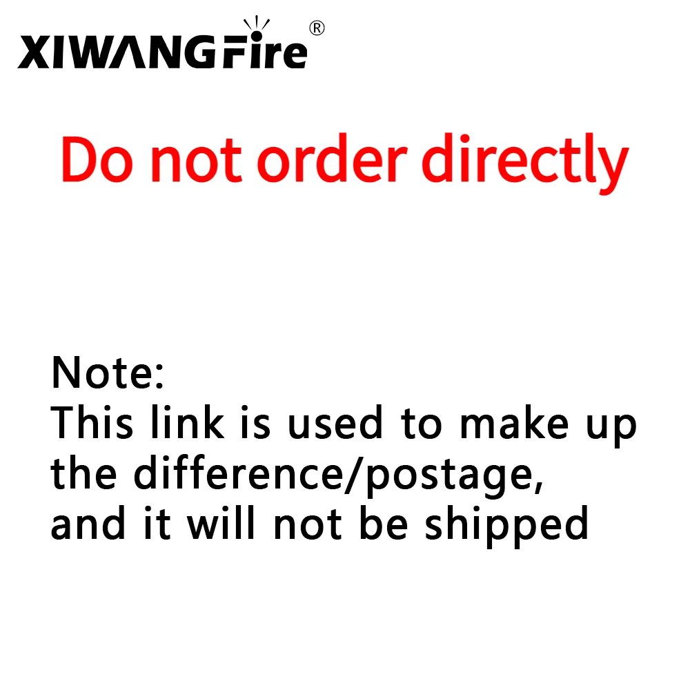 

Note: This link is used to make up the difference/postage, and it will not be shipped