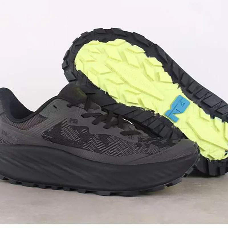 Men's Anti-slip Cushioning Outdoor Thick Sole Running Shoes Sneakers Breathable Bouncing Trail Running Shoes