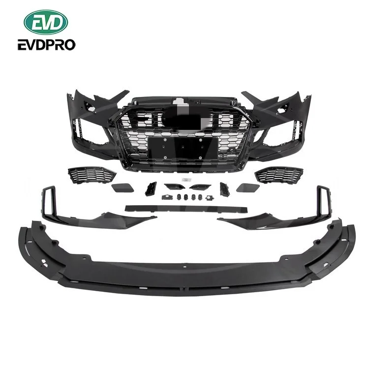 

RS3 STYLE PP FRONT BUMPER for 2017-2019 AUDI A3 S3