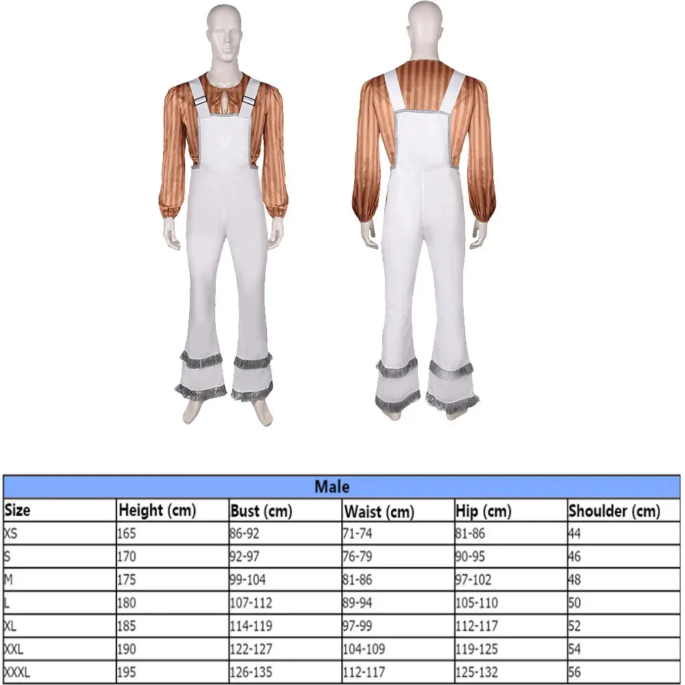 Anni-Frid Cosplay Kimono Agnetha Rollenspel Retro Nachtkleding Mantel Outfit Kostuum Halloween Party Fantasy Pak Badjas