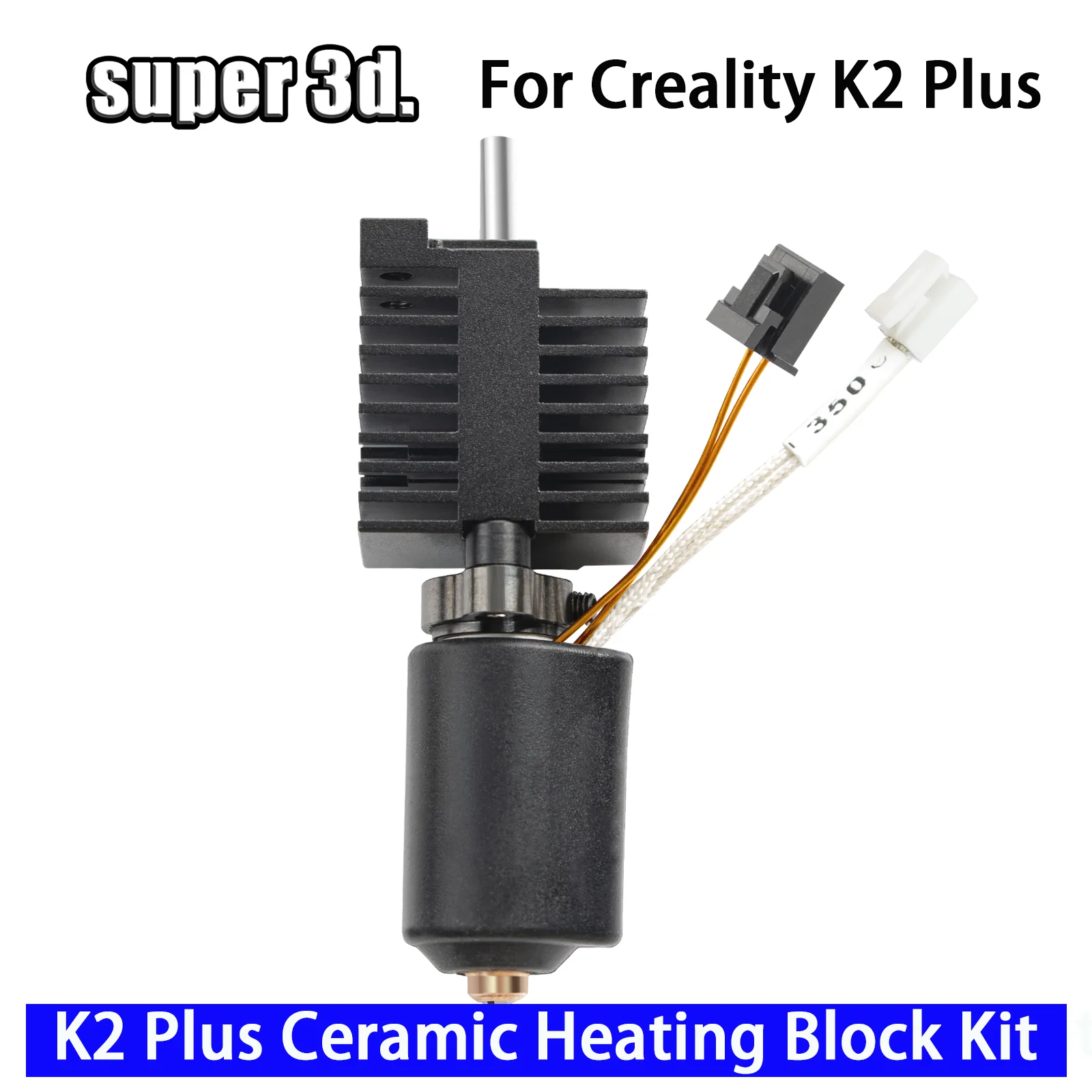 

For Creality K2 Plus Ceramic Heating Block Replacement Hot End Hardened steel All-metal Design Quick-Swap Nozzle For K2 Plus