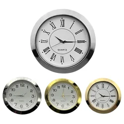 Mini Clock Insert Quartz Movement 55mm Round Quartz Clock Insert Classic Clock Head Arabic Numerals DIY Crafts For Home