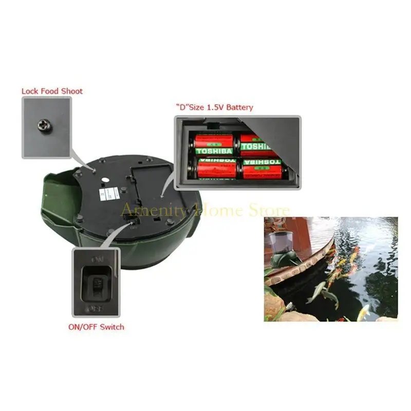 F26C Aquarium Auto Auto Feeder Officer Foiser Dofenser for Flake