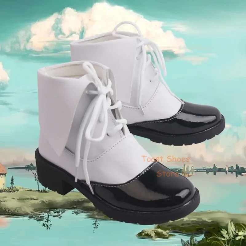 Zapatos de Cosplay de Arknights Rhodes Island para niña, juego de Anime de cómic, disfraz de Halloween, zapatos de utilería, estilo lindo