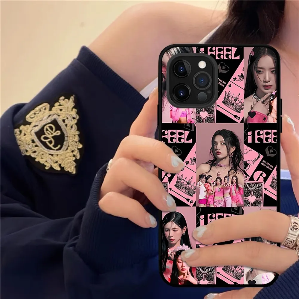 Kpop GI DLE Gidel Phone Case For IPhone 15 8 7 6 6S Plus X SE 2020 XR XS 14 11 12 13 Mini Pro Max Mobile Case