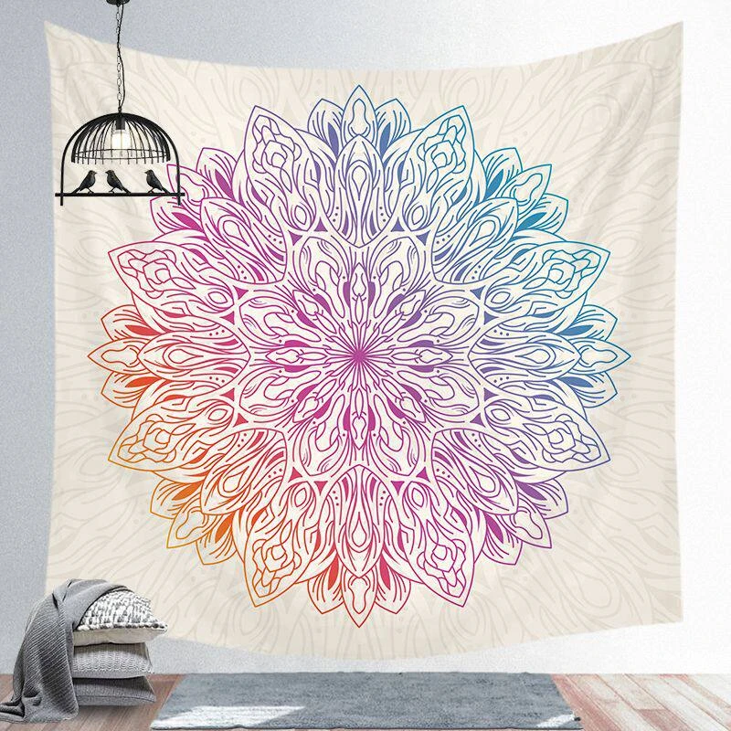 VIKAMA Jellyfish & Boho Mandala Tapestry, 6 Assorted Designs, Wall Hanging Art for Bedroom Living Room