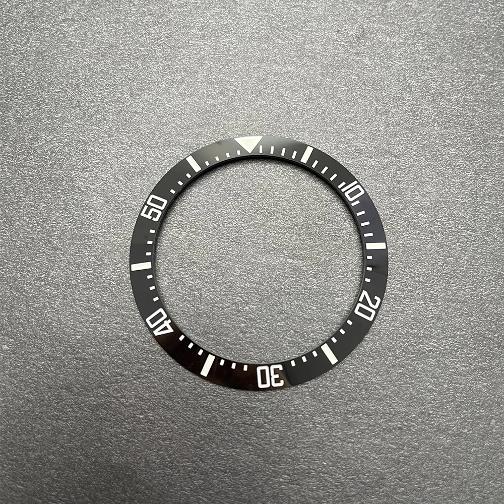 إدراج إطار سيراميك ، منحدر مع أخضر فائق بالكامل ، مضيء ، لامع ، أسود ، SXK007 ، 38 #2