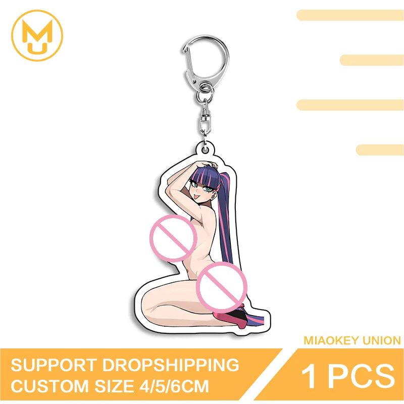 Stocking Seductive Double Sided Acrylic Keyring Adorable Decorative Decorative Simplicity Attractive Everyday Key Accessory