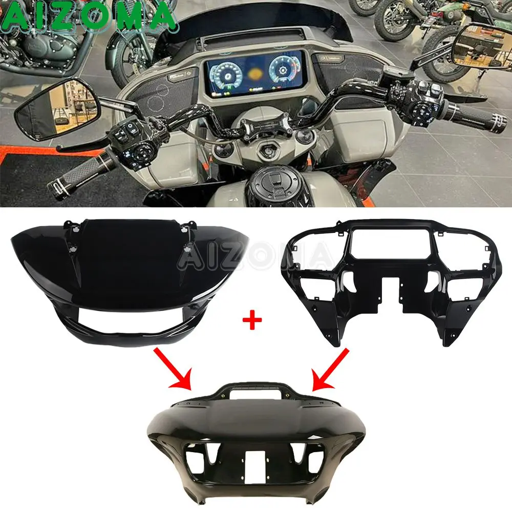 Motorcycle Unpainted Headlight Fairing Instrument Lining Frame Fairing For Harley Touring CVO Road Glide FLTRXSE 2023 2024 2025