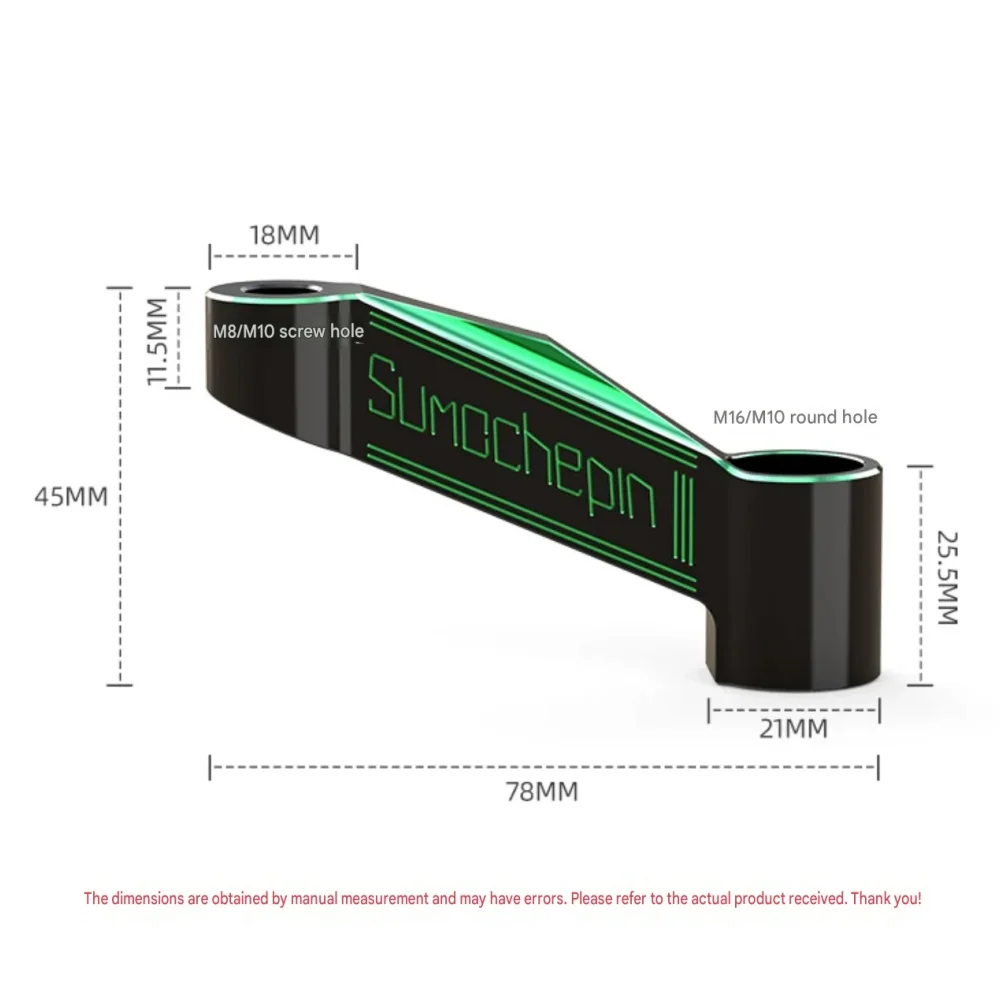 Compatible with Haojue UHR150 rearview mirror heightening, lengthening, and widthening bracket aluminum alloy modification parts
