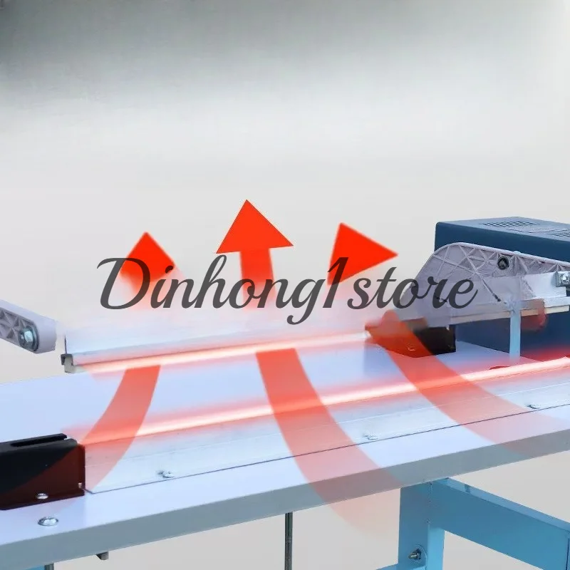 Floor Standing Foot Pedal Impulse Heat Sealer Adjustable Temperature Manual Plastic Pouch Sealing Machine Light Metal Frame