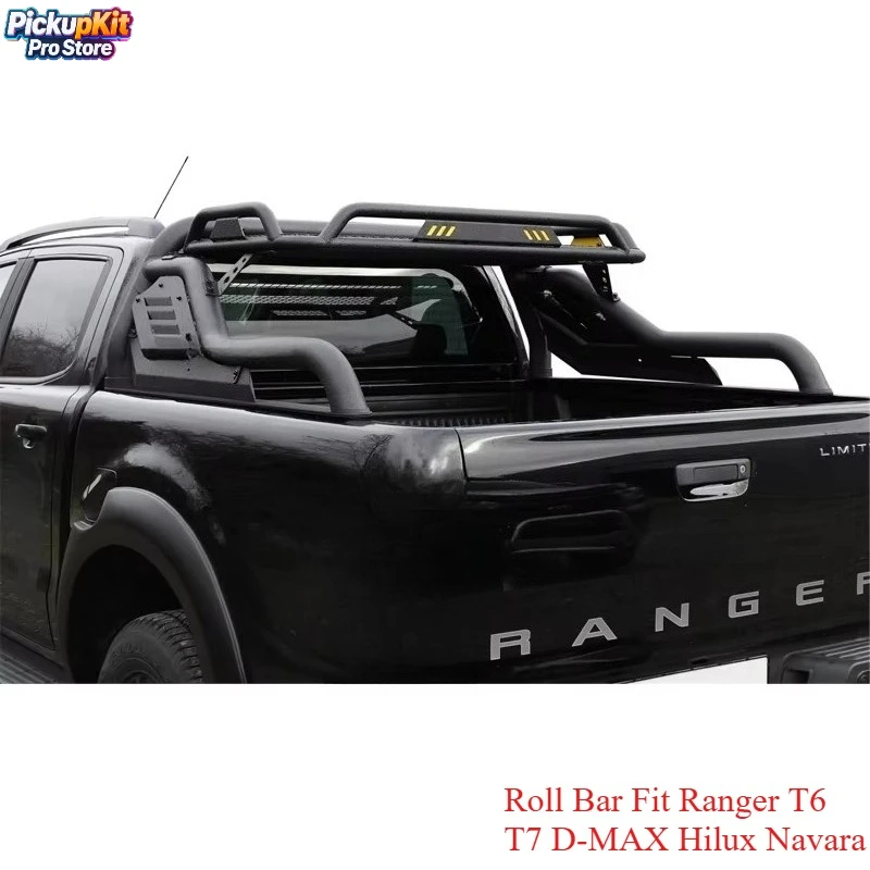 

Adjustable Black Sport Roll Bar for 4x4 Pickup Truck Fit Ranger T6 T7 D-MAX Hilux Navara