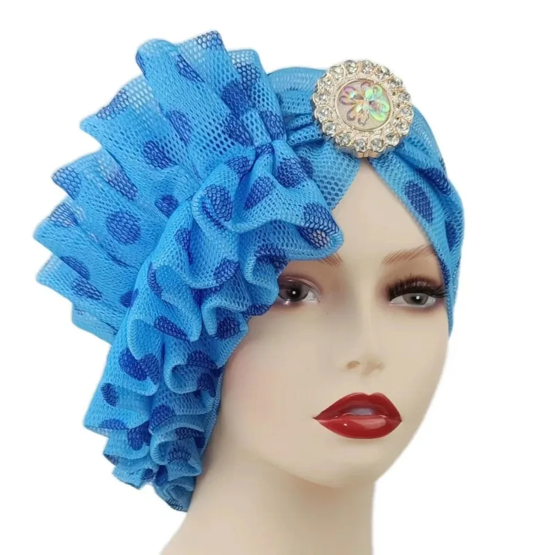 

Summer Fashion African Women Printing Headtie African Caps African Headtie