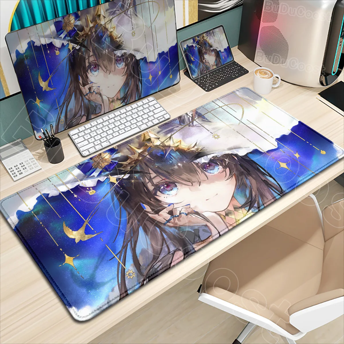 New Arknights Kawaii Girl Mouse Pad Cute Anime Gamer Mousepad XXL Large Desk Mat Natural Rubber Non-slip Soft Computer Table Mat
