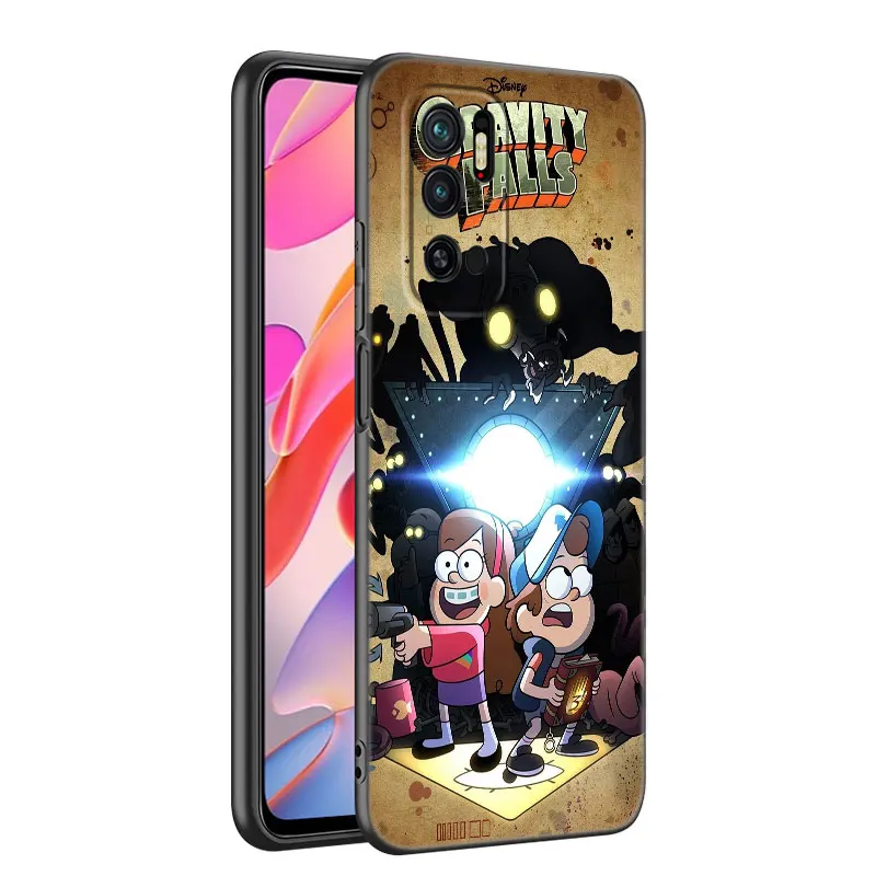 Gravity Falls Anime Black Silicone Phone Case For Xiaomi Mi 9 SE 8 10T 11 12 13 Lite 9T 11T 12S 12T 13T 14 Pro 5G NE 11i 12X