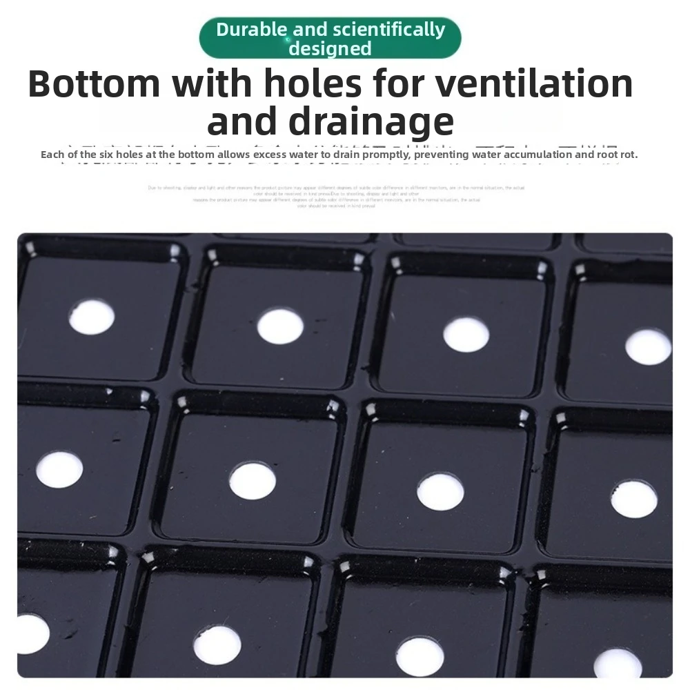 2pcs 54*28cm Seeding Nursery Tray Flower Plant Succulent Growing Plate Seed Starting with Holes Germination Tray Greenhouse